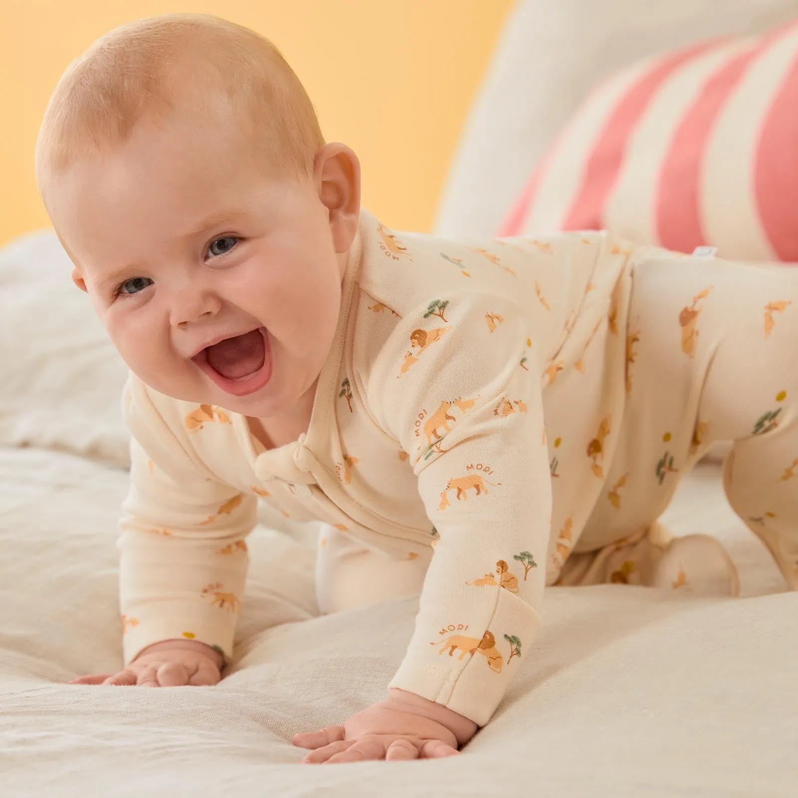 Lion Clever Zip Baby Pajamas