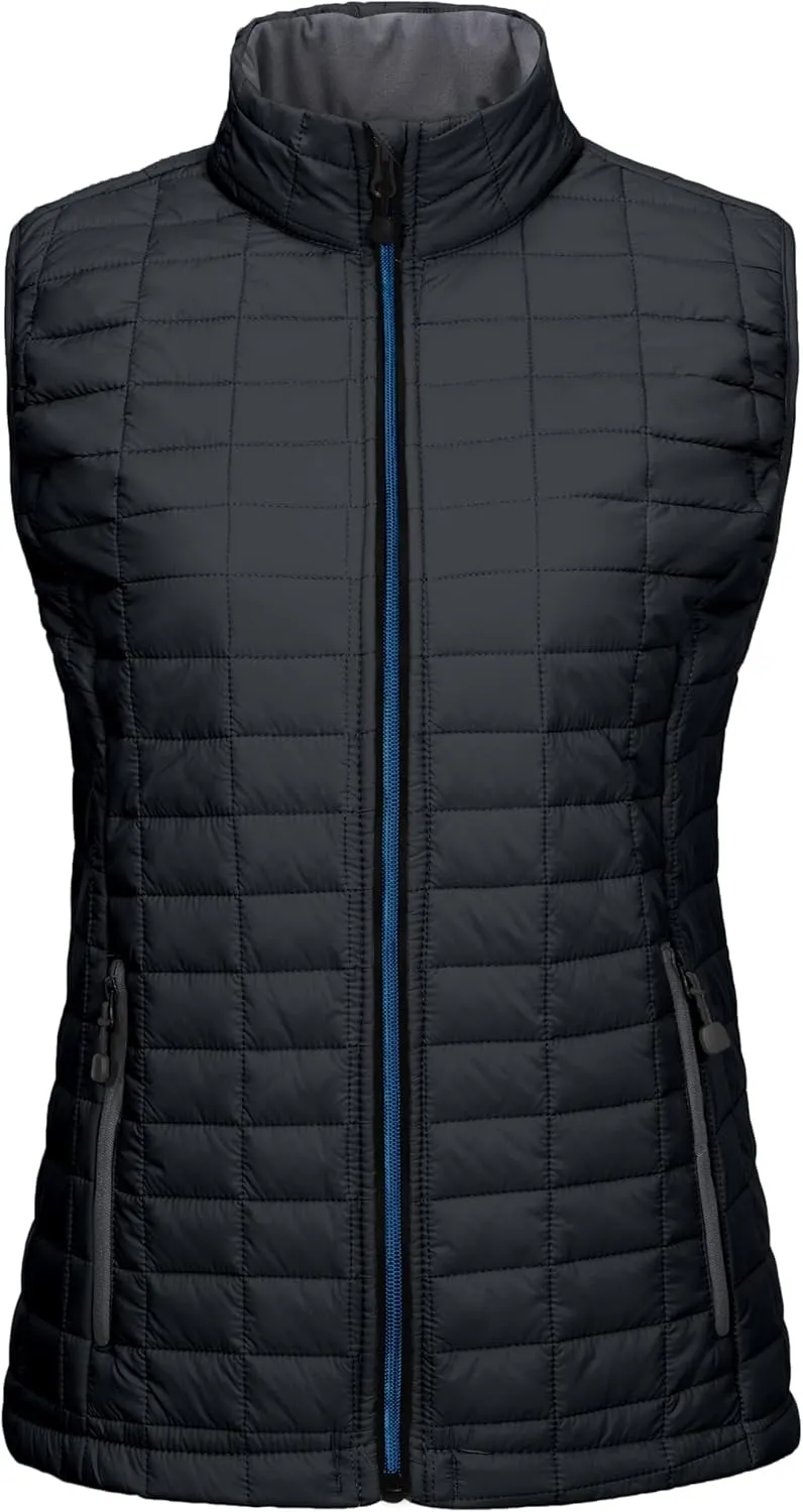 Little Donkey Andy Women's Puffer Vest, Lightweight Warm Sleeveless Jacket for Hiking Travel Golf