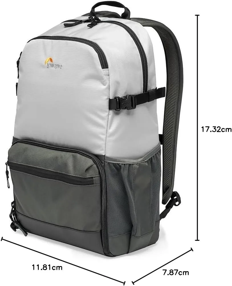 Lowepro LP37238-PWW Truckee BP 250 LX Outdoor Camera Backpack, Fits 15 inch Tablet, for Compact DSLR/Mirrorless, for Sony, Canon, Nikon, 1-2 Lenses, Gimbal, Video Drone, DJI, Osmo, Mavic, Light Grey