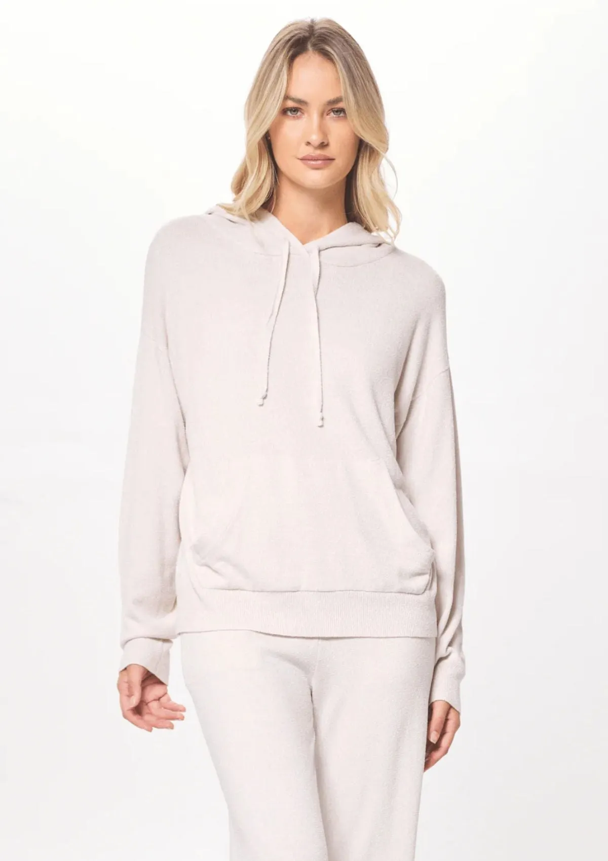 Maggie Plush Knit Pullover Hoodie