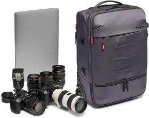Manfrotto Manhattan Runner-50 Camera Roller Bag for Compact and Reflex Cameras, Multiuse, for Carrying Cameras and Accessories, in Water-Repellent Material, with PC and Tablet Compartment