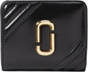 Marc Jacobs The Glam Shot Mini Compact Wallet Black One Size