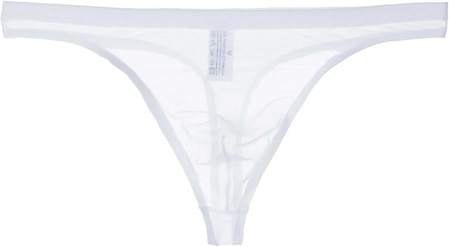 Men's Mesh Sheer Low Rise Briefs U Raised Thong 2025 Date Night