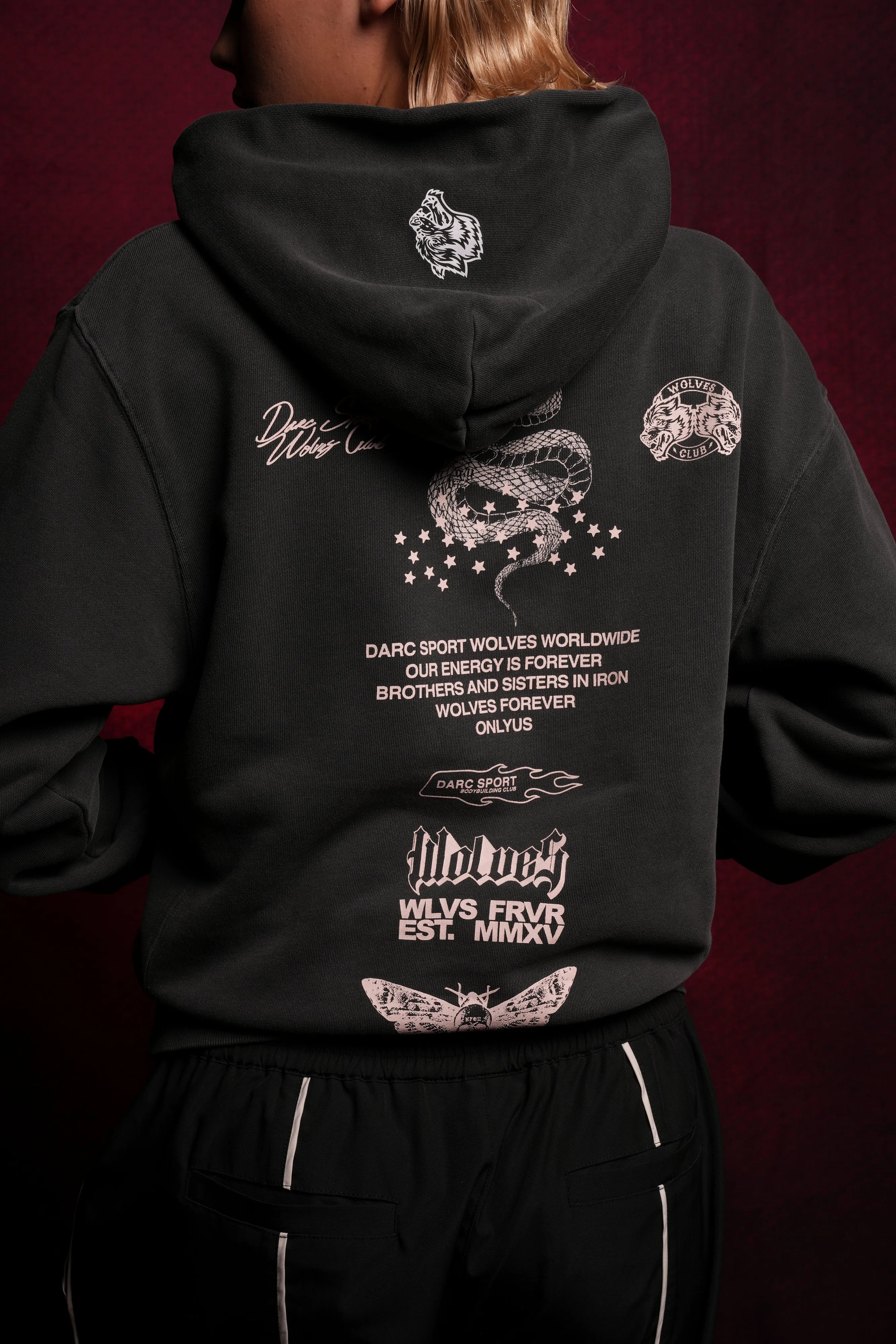 Never Back Down "Dakota" Hoodie in Wolf Gray
