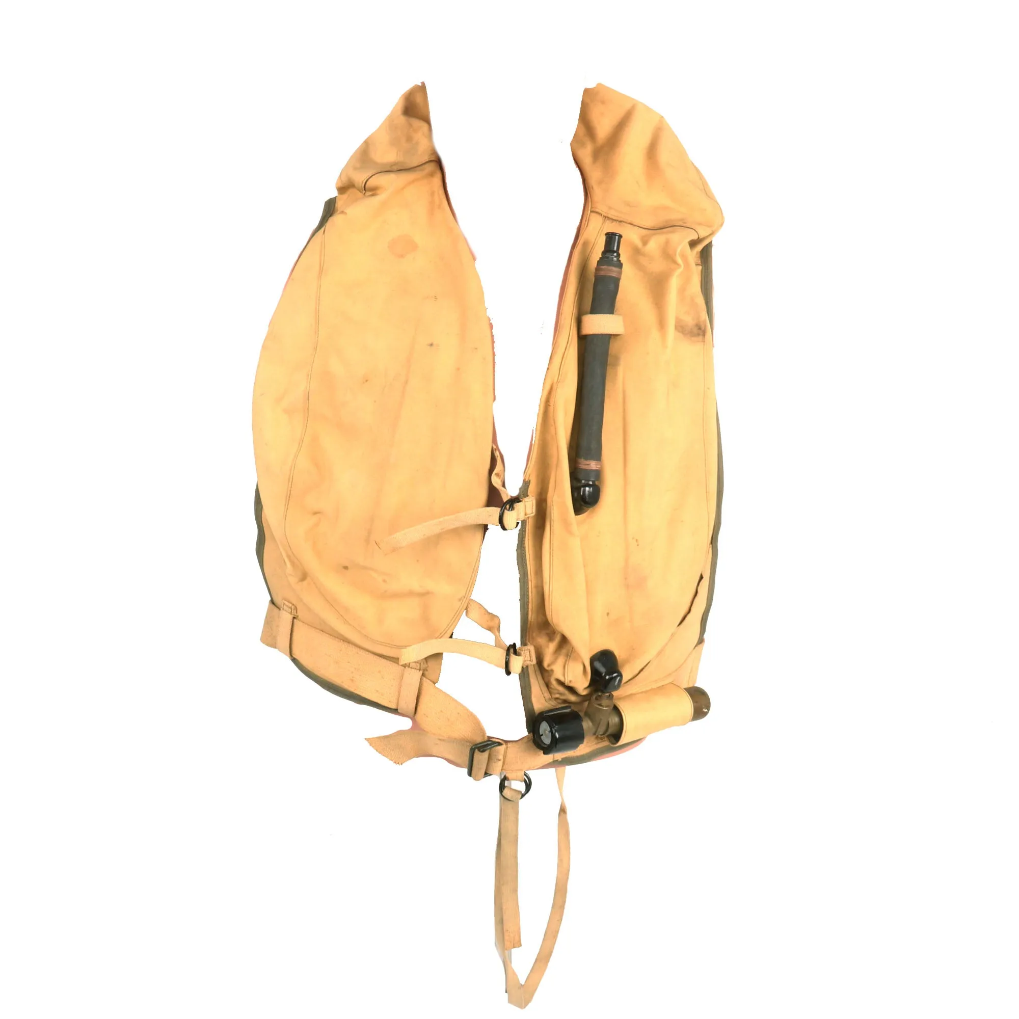Original Rare German WWII Luftwaffe Life Vest Type 10-30 B-2 by Auer-Gesellschaft AG, Werk Oranienburg