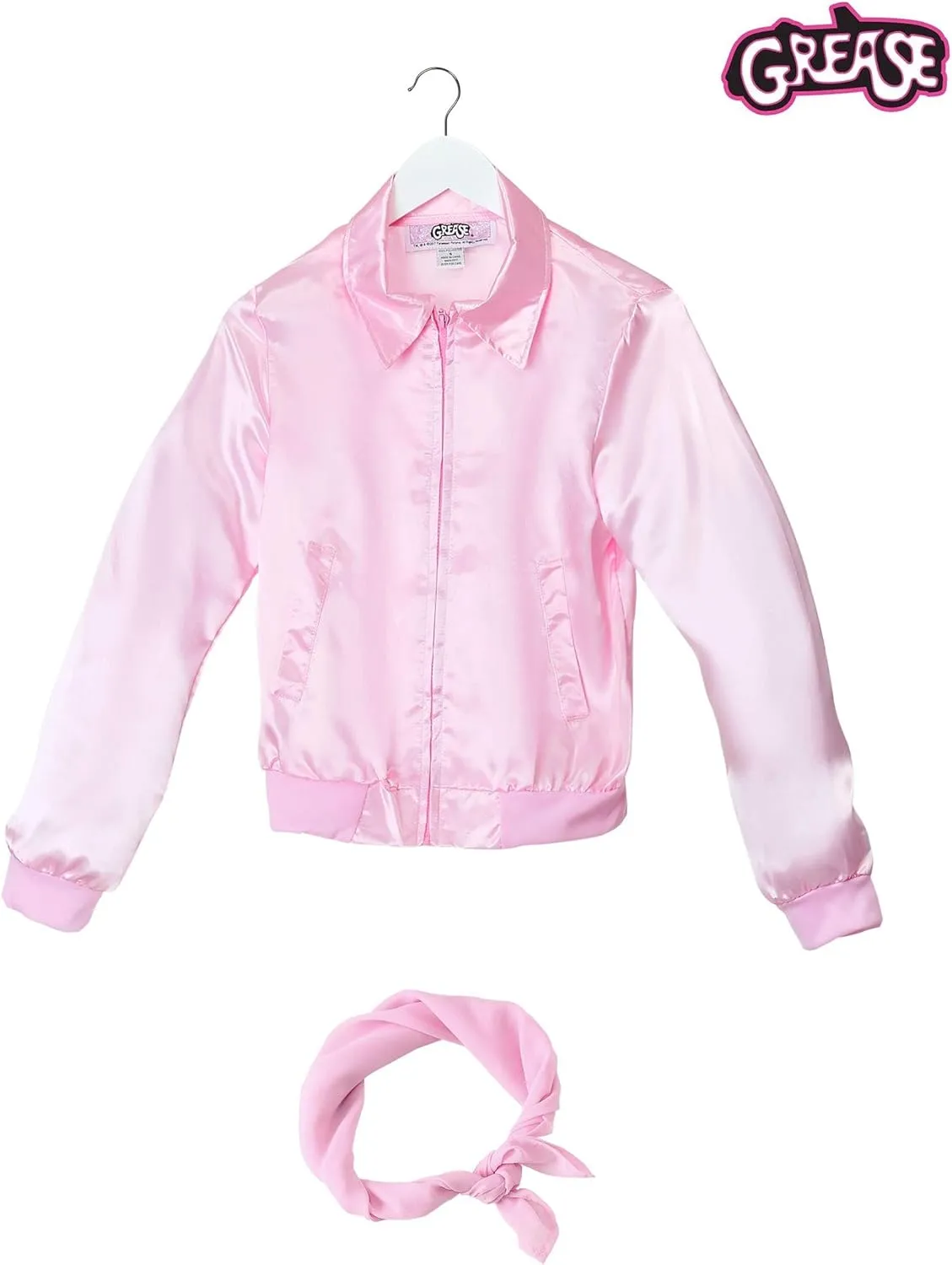 Plus Size Pink Ladies Jacket | Grease Costumes for Women | 80s Sock Hop Dance Outfit | 50s Movie Attire