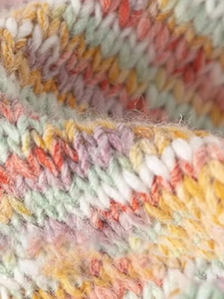 Pre Order:  Fringed Heart Buttons Loose Sweater