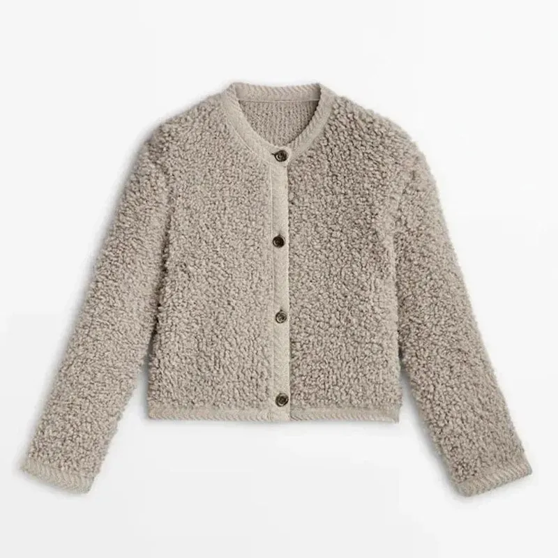 Shaira | Women's Plush Winter Cardigan - Chic, Elegant, and Cozy Layering Essential