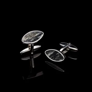 Silver Snowflake Eye Cufflinks