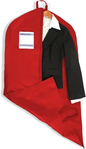 Single-Zippered Nylon Garment Bag, RED, One Size