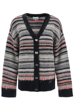 STRIPED BOXY CARDIGAN