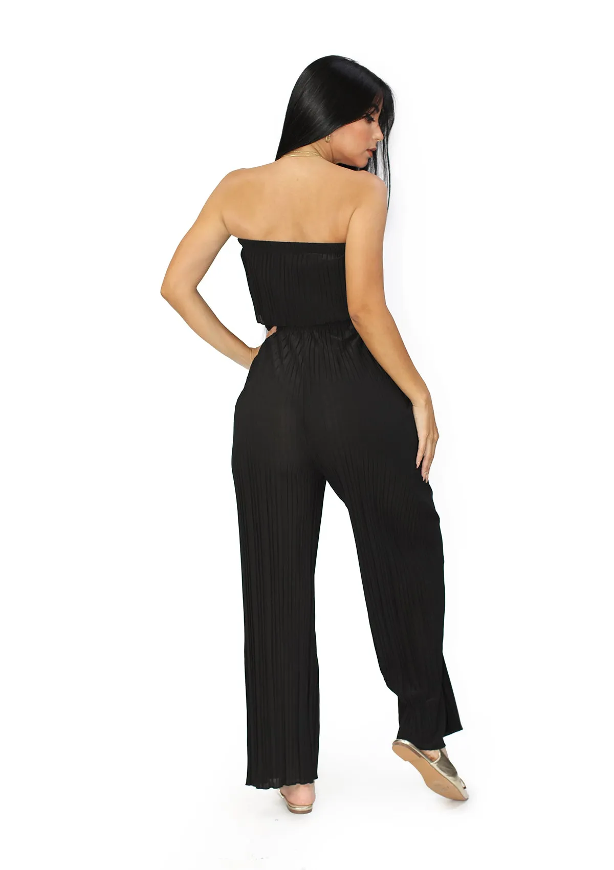 SU-JP-903 Black Jumpsuit de Mujer