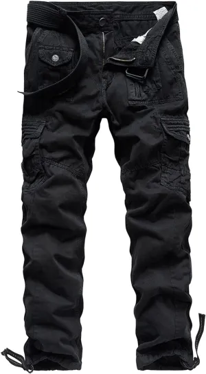 Tactical Pants for Men Stretch Lightweight Cargo Sweatpants Stretch Waistband Workout Joggers Athletic Hiking Pants