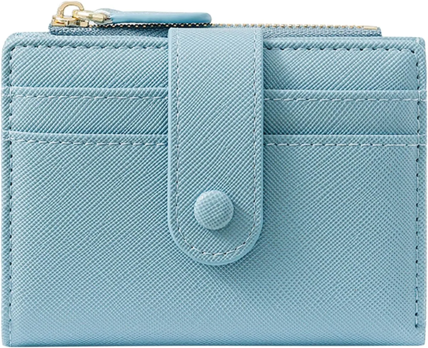 Wallets for Women Genuine Leather Credit Card Holder with RFID Blocking Large Capacity Wristlet Compact Wallet