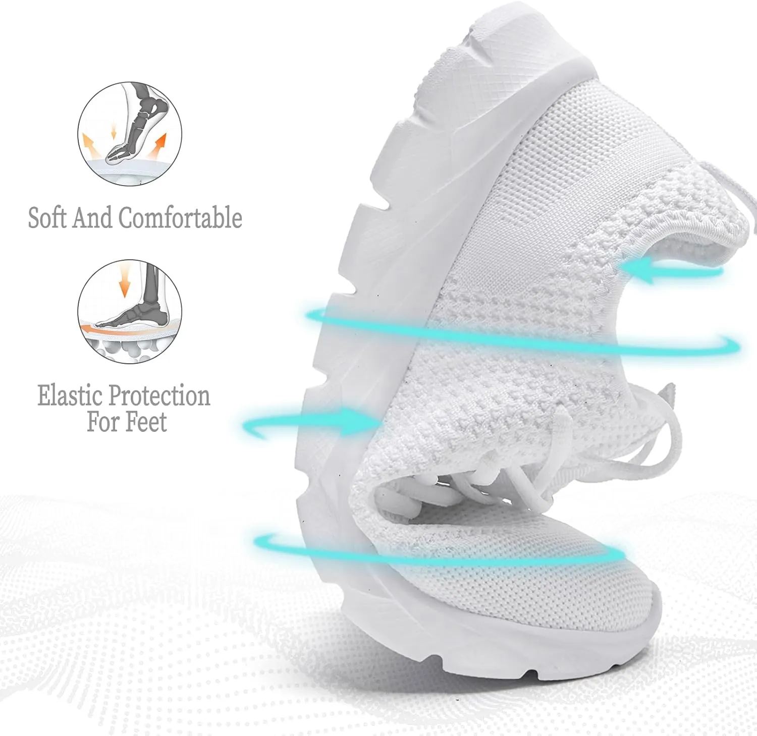 Women Running Tennis Walking Gym Shoes Athletic Slip on Sneakers Workout Sport Shoe