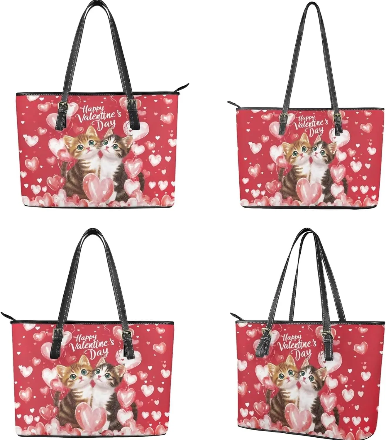 Women Tote Bags for Work Saddle Handbag Matched Zippered Wallet 2 Pcs