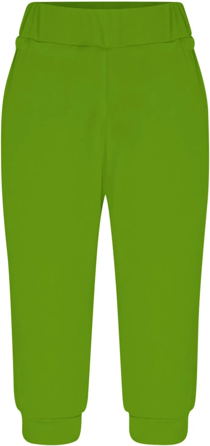 Women's Capri Sweatpants High Waisted Cropped Yoga Pants Stretch Lightweight Workout Bottom Outdoor Crop Trousers