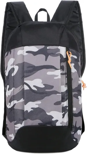 Women's Outdoor Lightweight Camouflage Waterproof Mountaineering Bag Zippered Adjustable Strap For Camping