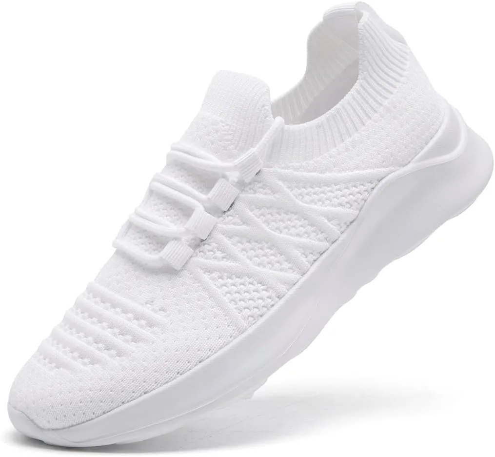 Womens Running Shoes Walking Tennis Sneakers Slip on Gym Sports Workout Jogging Mesh Breathable Lightweight Non Slip Comfortable Fashion
