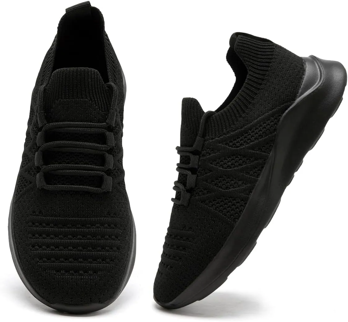 Womens Running Shoes Walking Tennis Sneakers Slip on Gym Sports Workout Jogging Mesh Breathable Lightweight Non Slip Comfortable Fashion