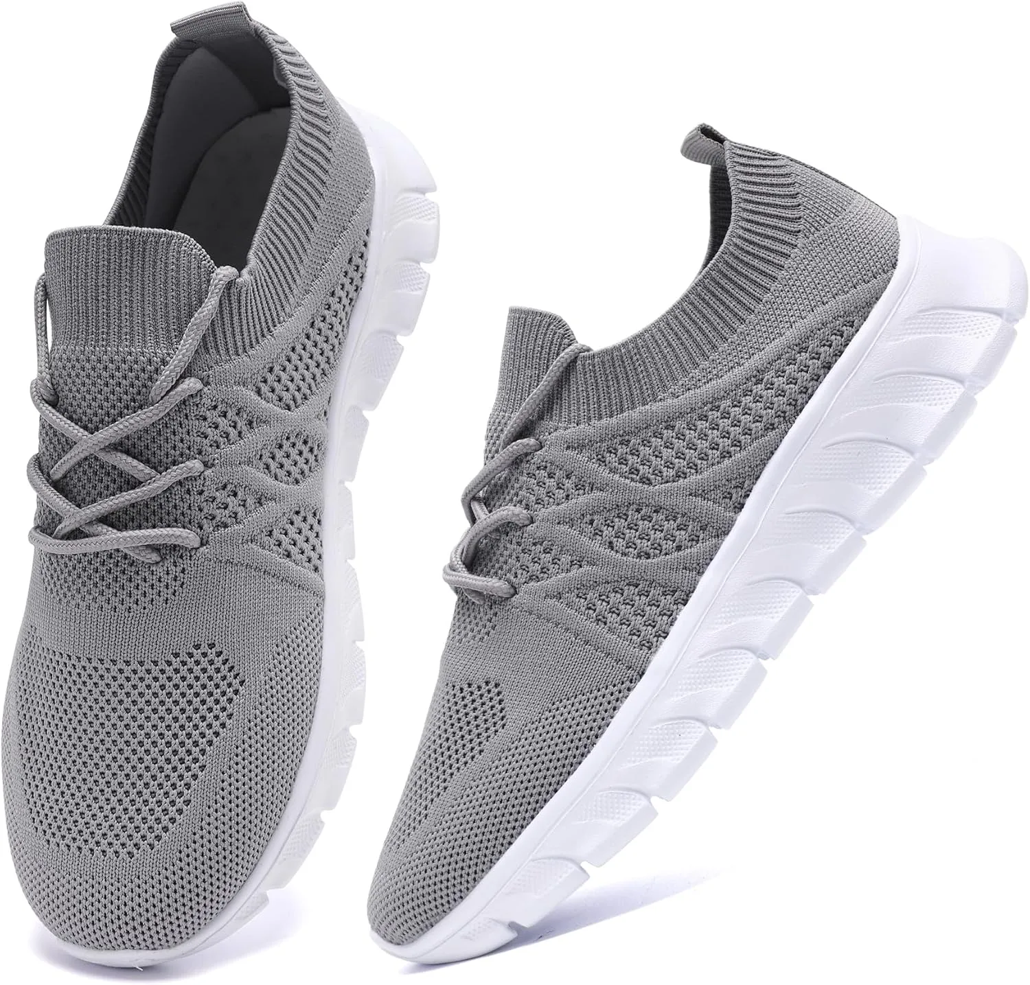 Womens Running Shoes Walking Tennis Sneakers Slip on Gym Sports Workout Jogging Mesh Breathable Lightweight Non Slip Comfortable Fashion