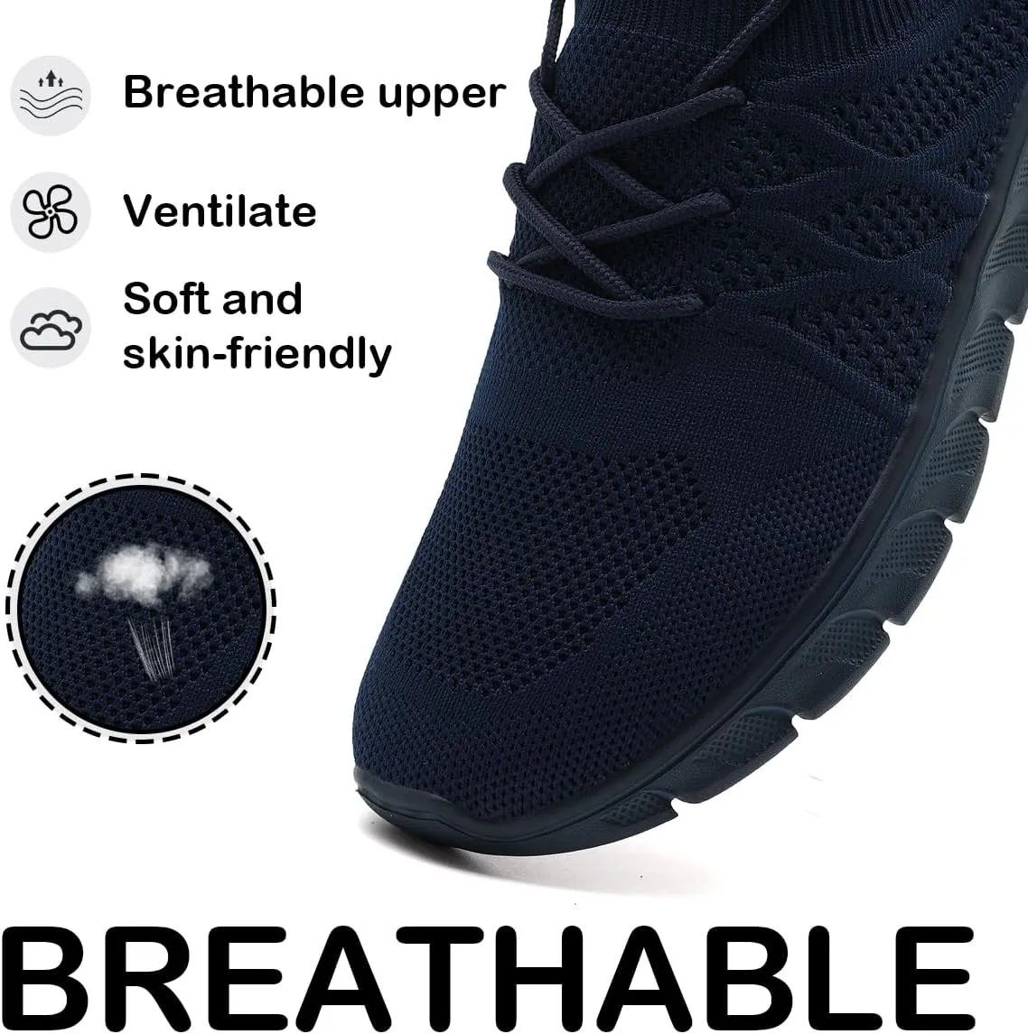 Womens Running Shoes Walking Tennis Sneakers Slip on Gym Sports Workout Jogging Mesh Breathable Lightweight Non Slip Comfortable Fashion