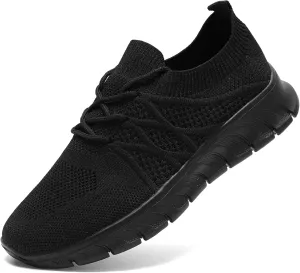 Womens Running Shoes Walking Tennis Sneakers Slip on Gym Sports Workout Jogging Mesh Breathable Lightweight Non Slip Comfortable Fashion