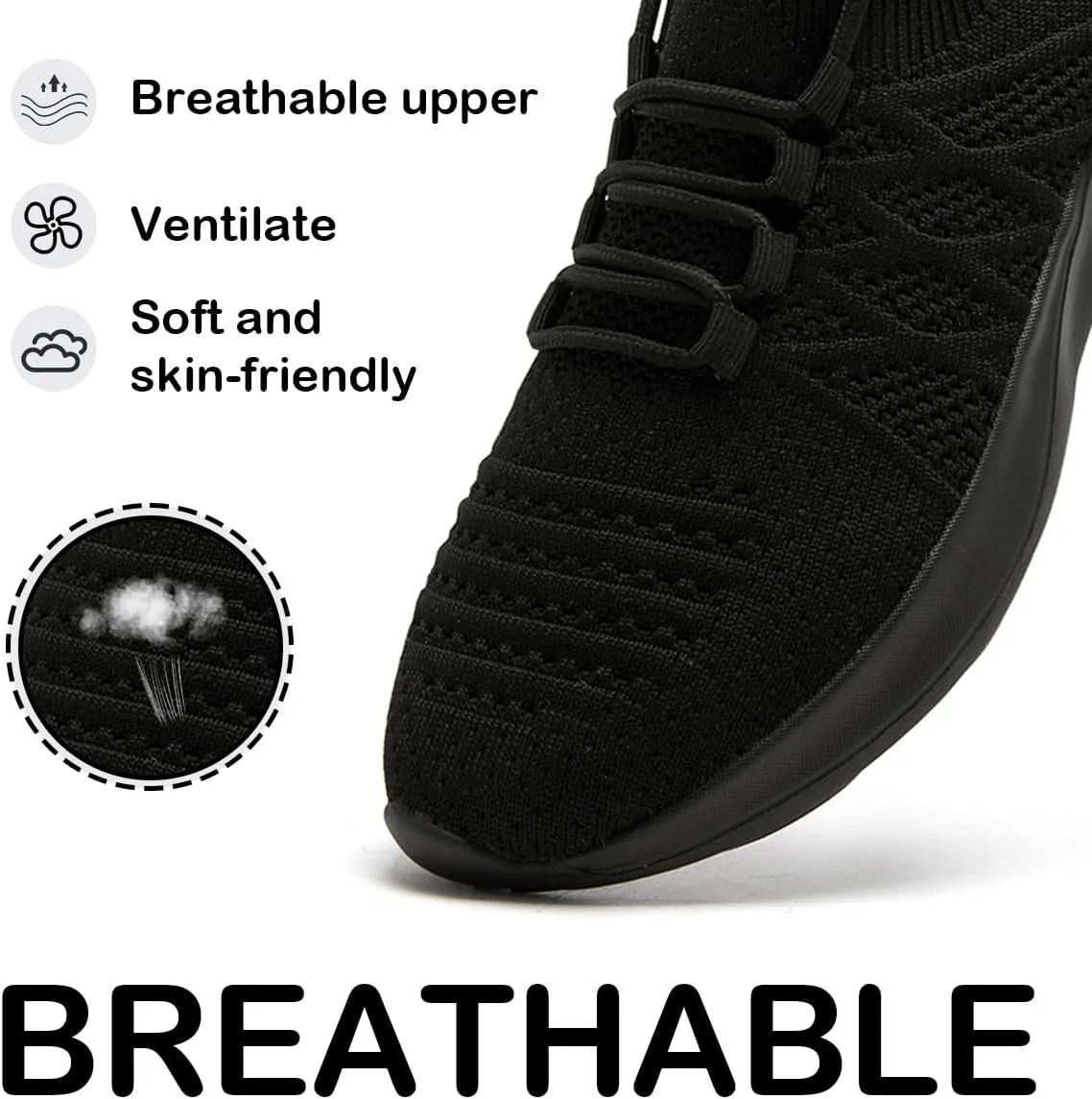 Womens Running Shoes Walking Tennis Sneakers Slip on Gym Sports Workout Jogging Mesh Breathable Lightweight Non Slip Comfortable Fashion