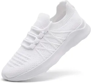 Womens Running Shoes Walking Tennis Sneakers Slip on Gym Sports Workout Jogging Mesh Breathable Lightweight Non Slip Comfortable Fashion