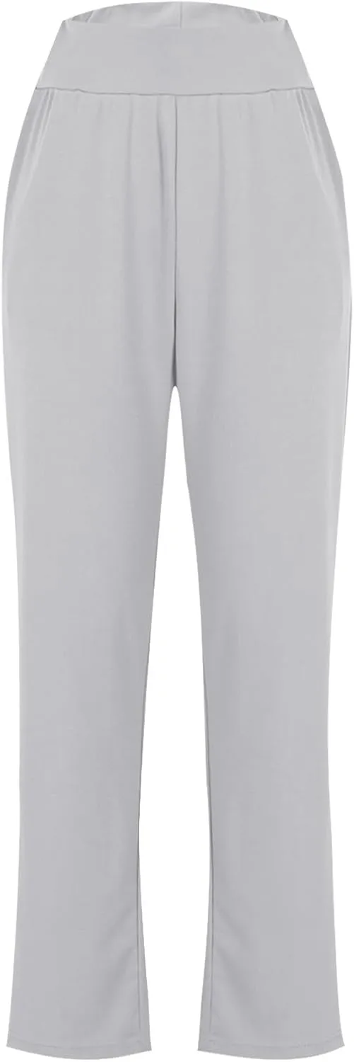 Women's Travel Pants Stretch Yoga Sweatpants Stretch Casual Ankle Trousers Loose Comfy Slacks 2025 Trendy