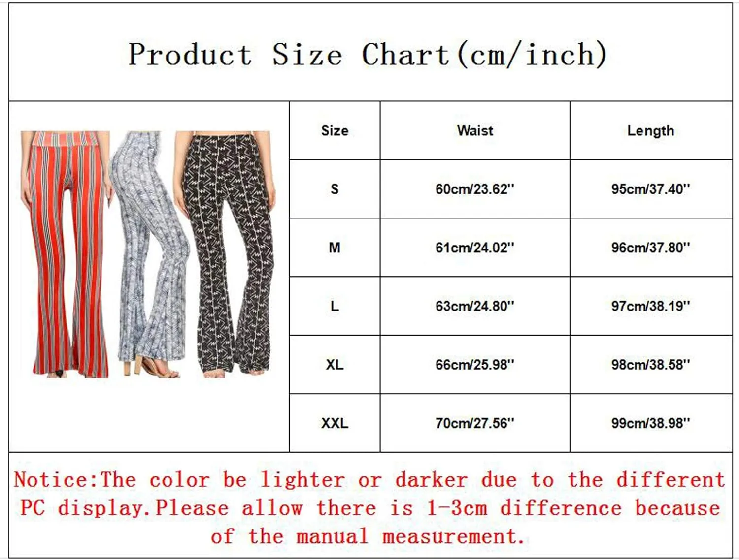 YOLAI Women's Stretch Flare Pants High Waist Palazzo Bell Bottom Trousers Yoga Workout Cropped Pants
